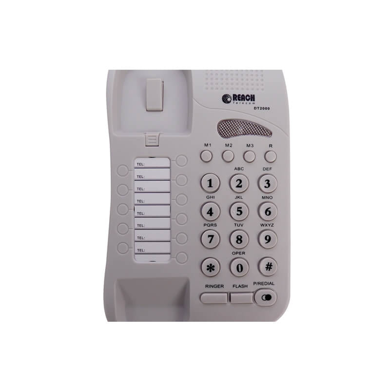 โทรศัพท์บ้าน โทรศัพท์สำนักงาน  REACH รุ่น DT-2000 LIGHT GREY_5